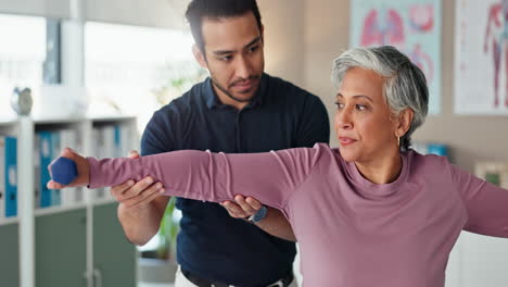 sesión de fisioterapia