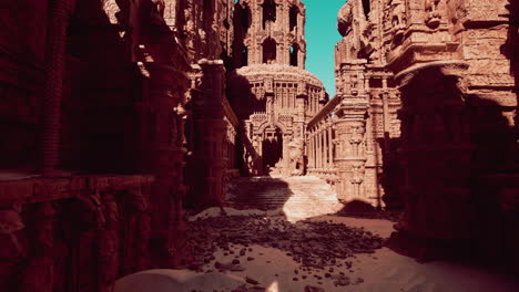 antiguas ruinas en el desierto