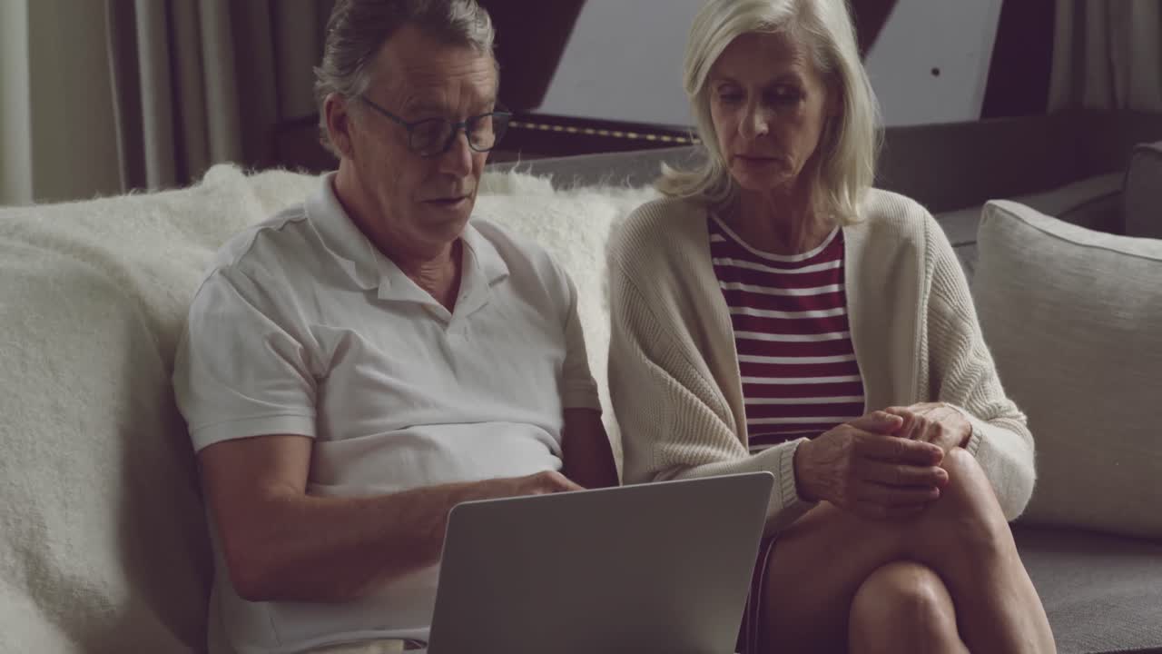 Senior couple at home