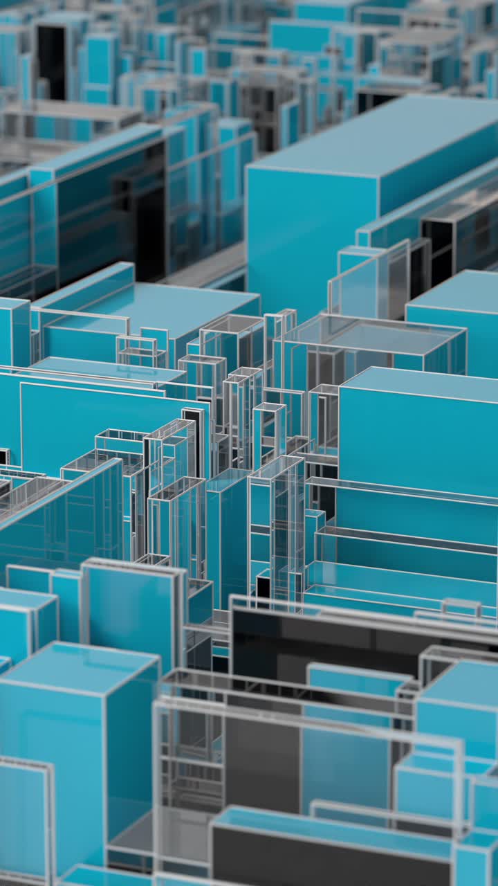 paisaje urbano geométrico abstracto