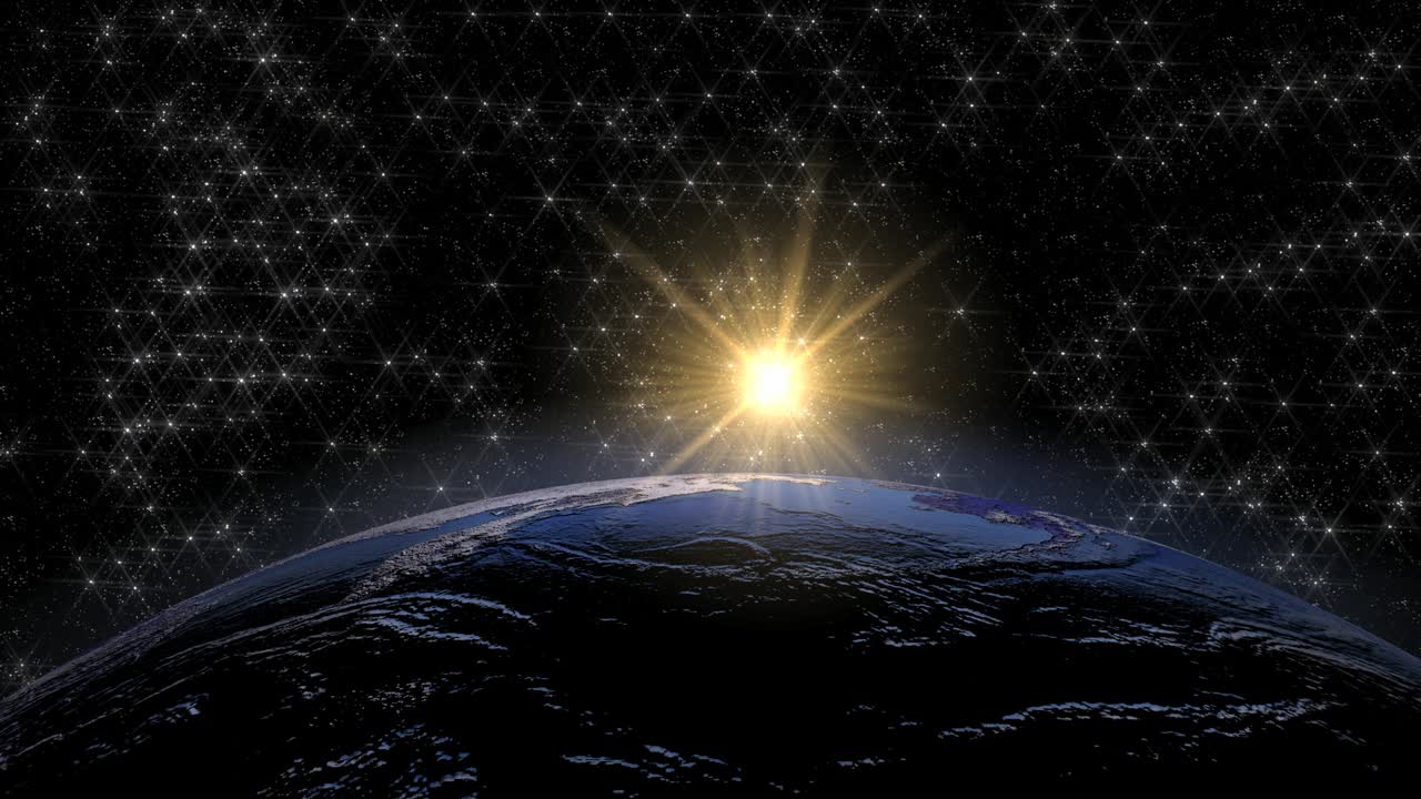 파란 행성 지구는 어두운 은하계에 있습니다.