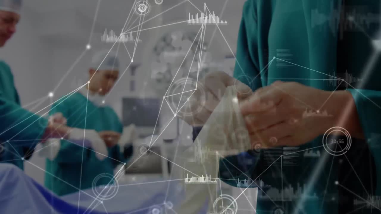 수술실에서 백인 외과 의사를 통한 연결 네트워크의 활성화