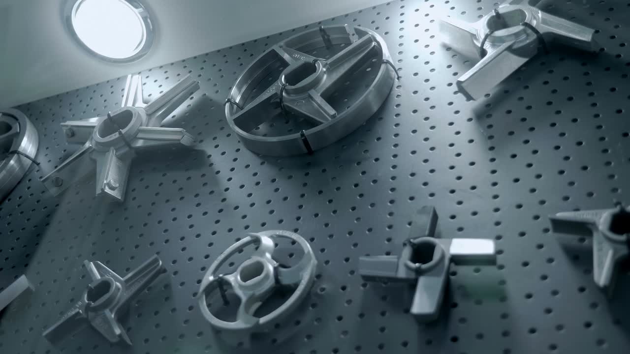 un conjunto de hojas nuevas y discos perforados (grallas) de diferentes tamaños y diseños