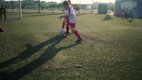 young boys playing soccer