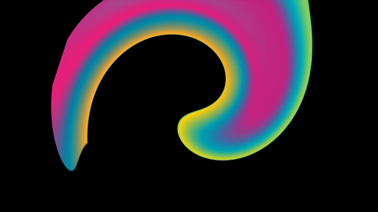 다채로운 네온 흐르는 액체 파동 추상적인 운동 배경