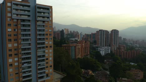 aerial view of el poblado, medellin, colombia