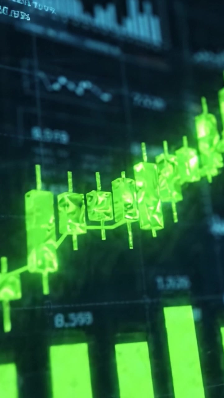 Tendências dinâmicas do mercado financeiro exibidas através de quadros comparativos de gráficos detalhados e análises que iluminam insights estratégicos na visualização de dados
