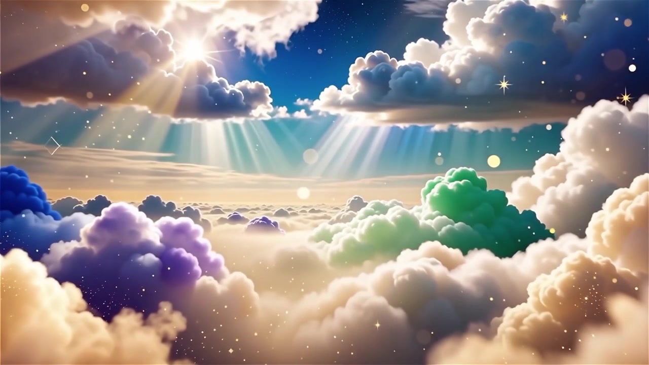 Christian Heavenly Light Worship Background
