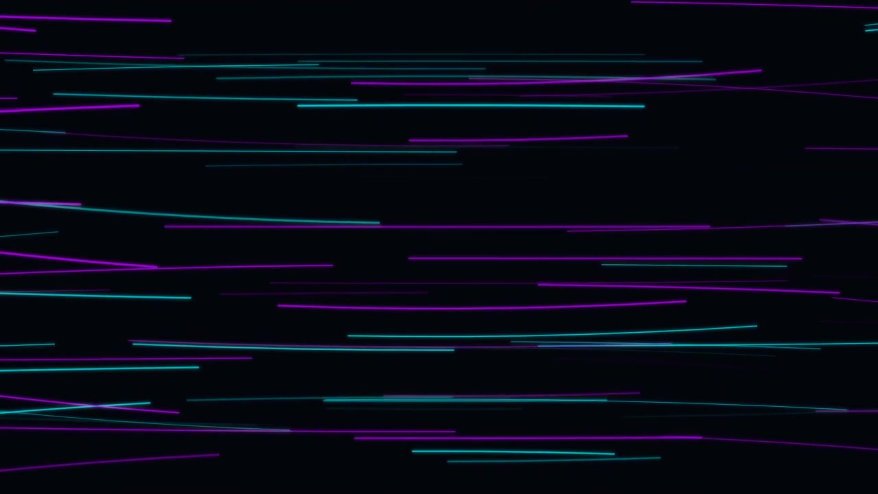 Sfondo animato astratto con linee neon orizzontali