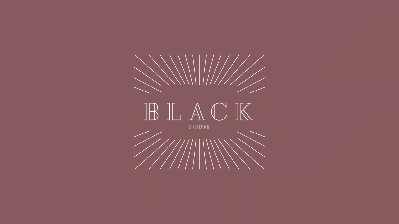 Retro Black Friday-tekst med linjer på brun gradient