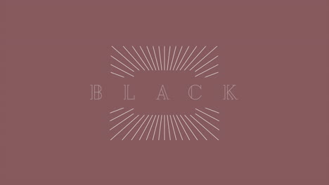 texto retro de viernes negro con líneas en gradiente marrón