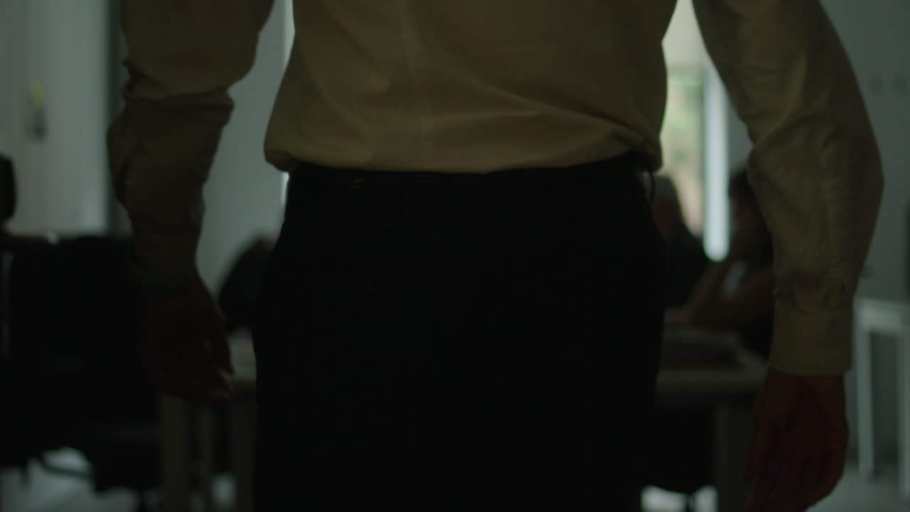 escena de la oficina borrosa