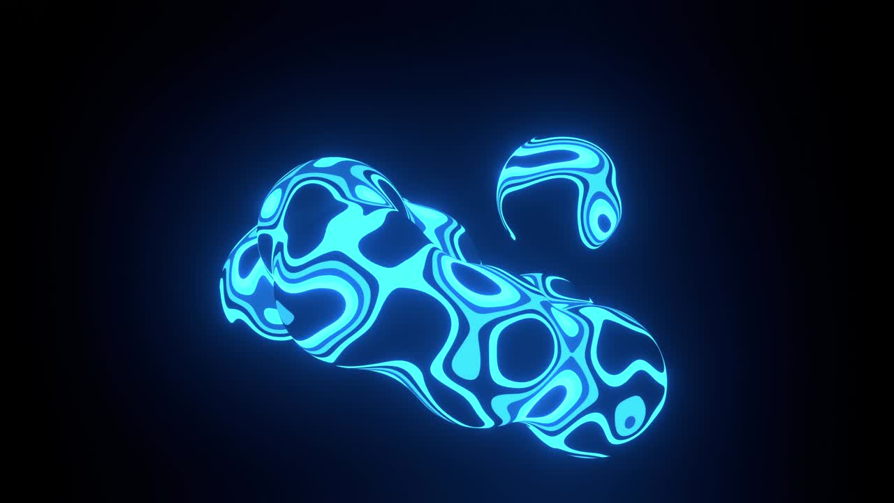 원 모양의 추상적인 배경, 4k 해상도의 3d 애니메이션