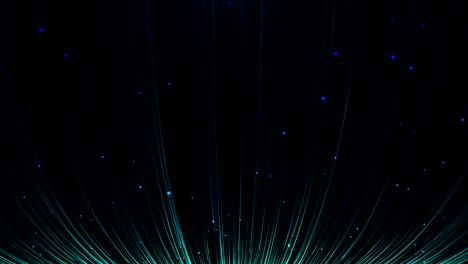 las partículas azules de fondo. bucle
