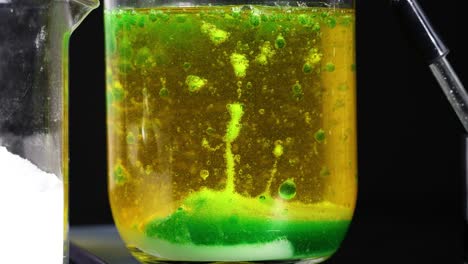 colorful liquid density experiment