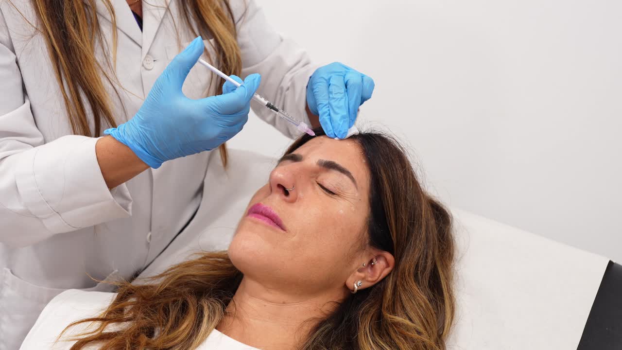 Donna che riceve un'iniezione di Botox