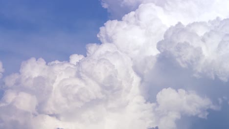 cumulus clouds in a blue sky