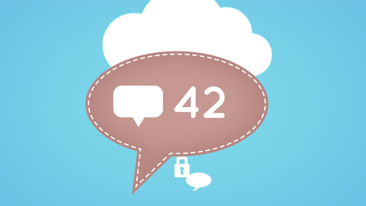 메시지 거품 아이콘