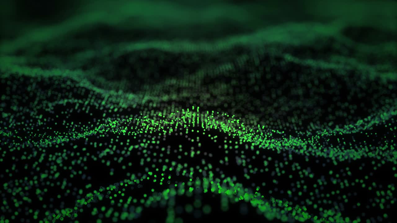 Abstract digital particle wave abstract background.