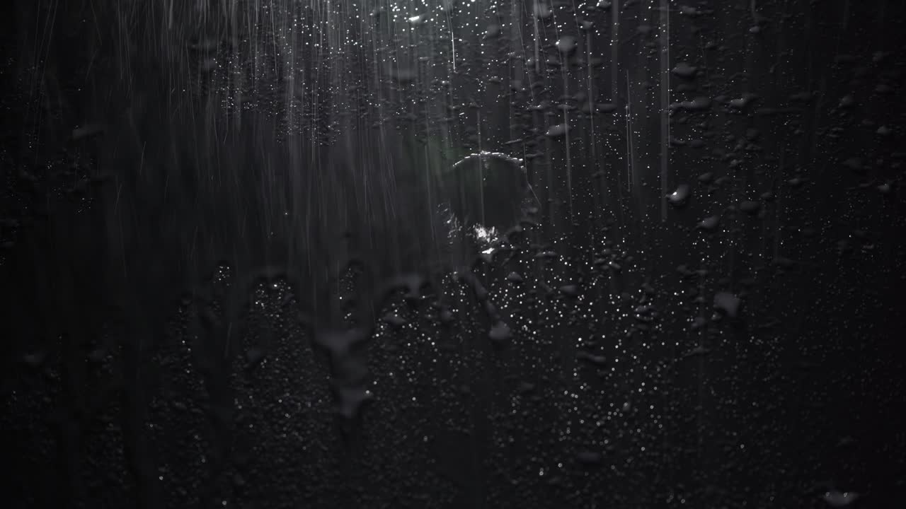 Video of sprinkle drops on black background