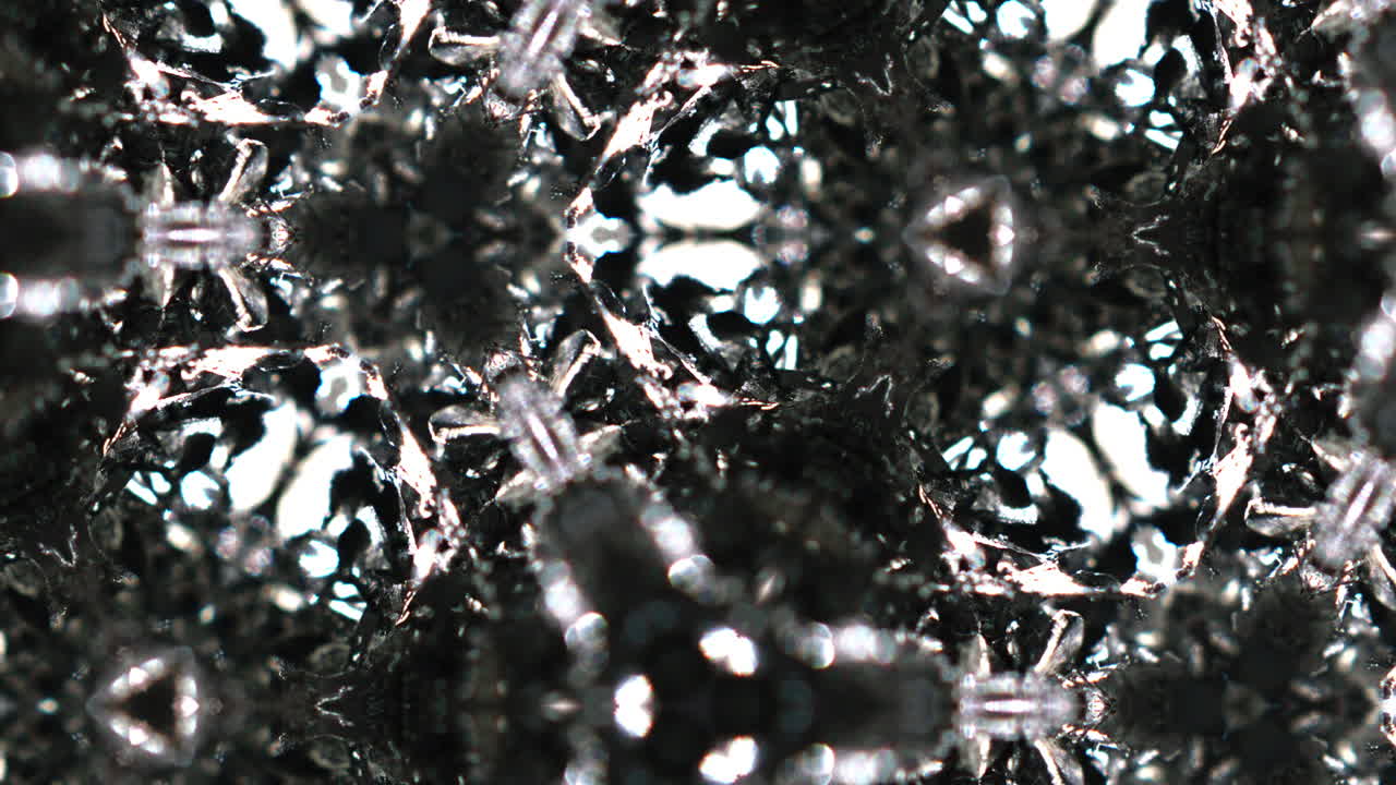 Abstract kaleidoscope animated pattern