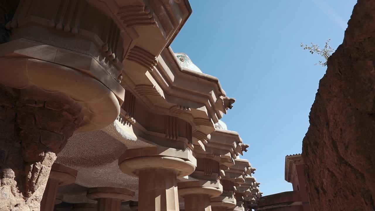 detalle de la arquitectura del parque güell
