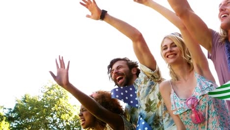 Group-of-friends-dancing-together