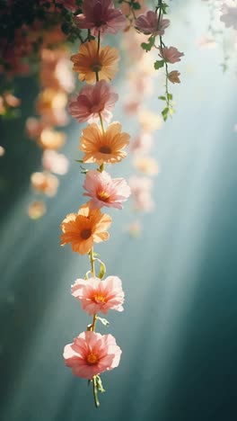 beautiful hanging flowers