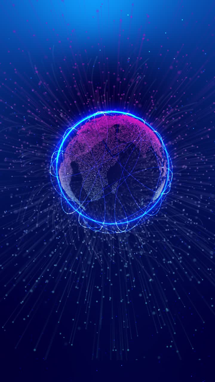 Global network planet earth cyberspace global network connection data connections concept technology