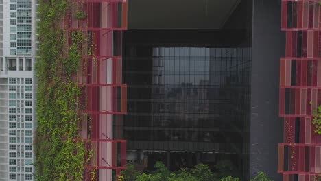 modern architectural design with green wall