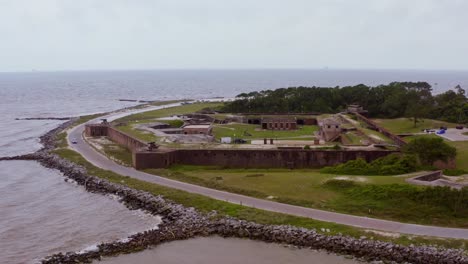 sobrevolar fort gaines alabama en la isla dauphin