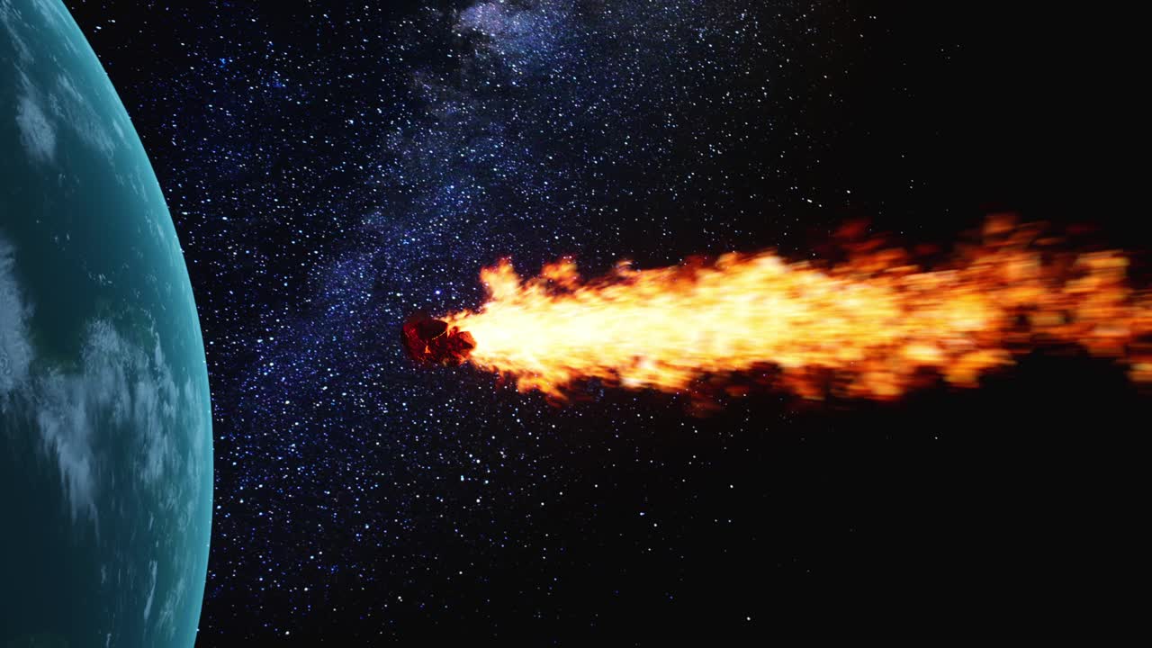 Brændende asteroide rammer jordlignende planet