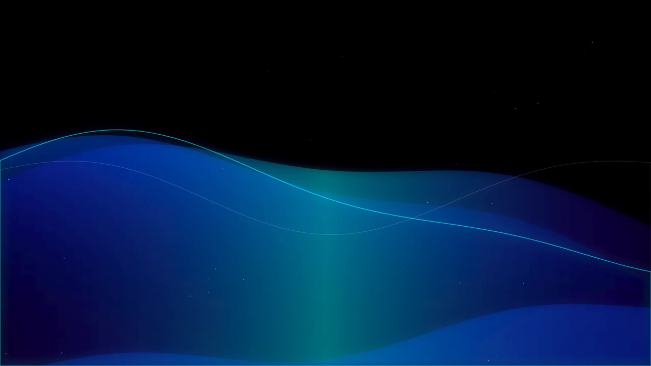 Abstract Blue Wave Motion Background with Glowing Lines