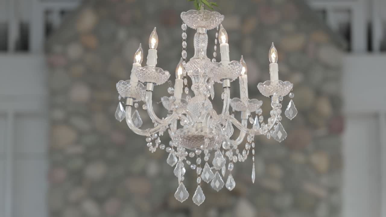 Closeup of Dangling Chandelier at Mallard Island Yacht Club - Manahawkin, NJ