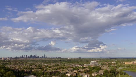 amazing time-lapse of rainbow and clouds over mississauga, canada