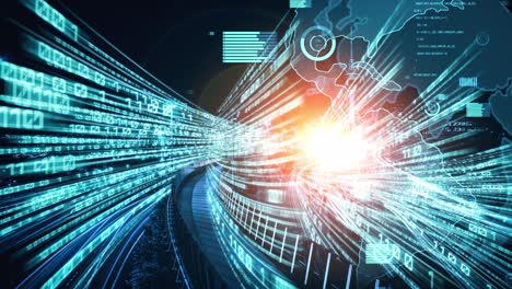 analítico de datos de negocios con software inteligente tácito haciendo estrategia de marketing