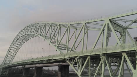 Runcorn-Silver-Jubilee-Bridge-aerial-view-at-sunrise