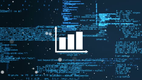 animación de un gráfico sobre el procesamiento de datos científicos en un fondo oscuro