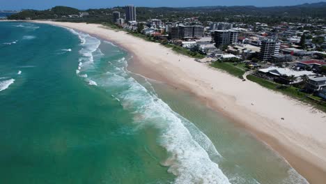 palm beach - southern gold coast, queensland, qld - australia - drone shot