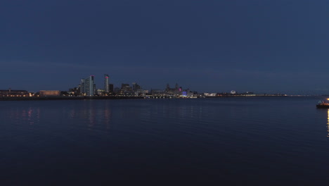 río mersey, río de luz, liverpool, inglaterra