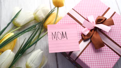 Mother's Day Gift with Tulips
