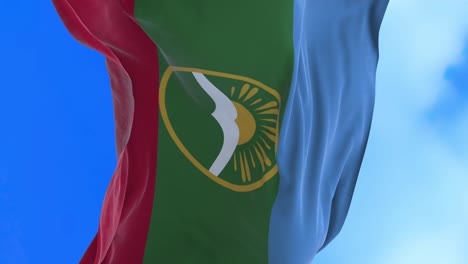 el bucle sin costuras de la bandera de karachay cherkessian.