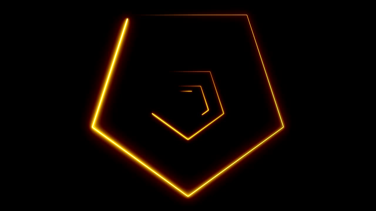 fondo abstracto con polígonos de neón