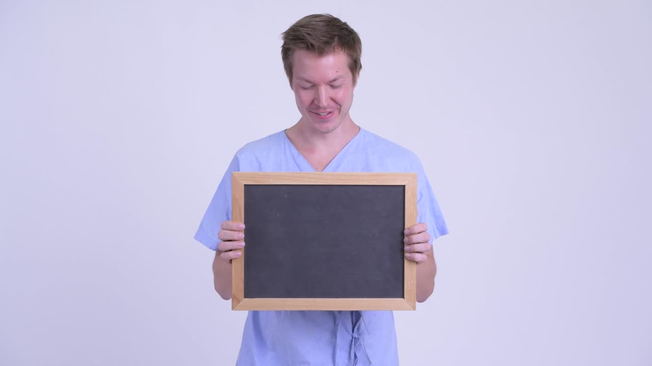 젊은 남성 환자의 초상화