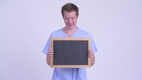 retrato de un joven paciente