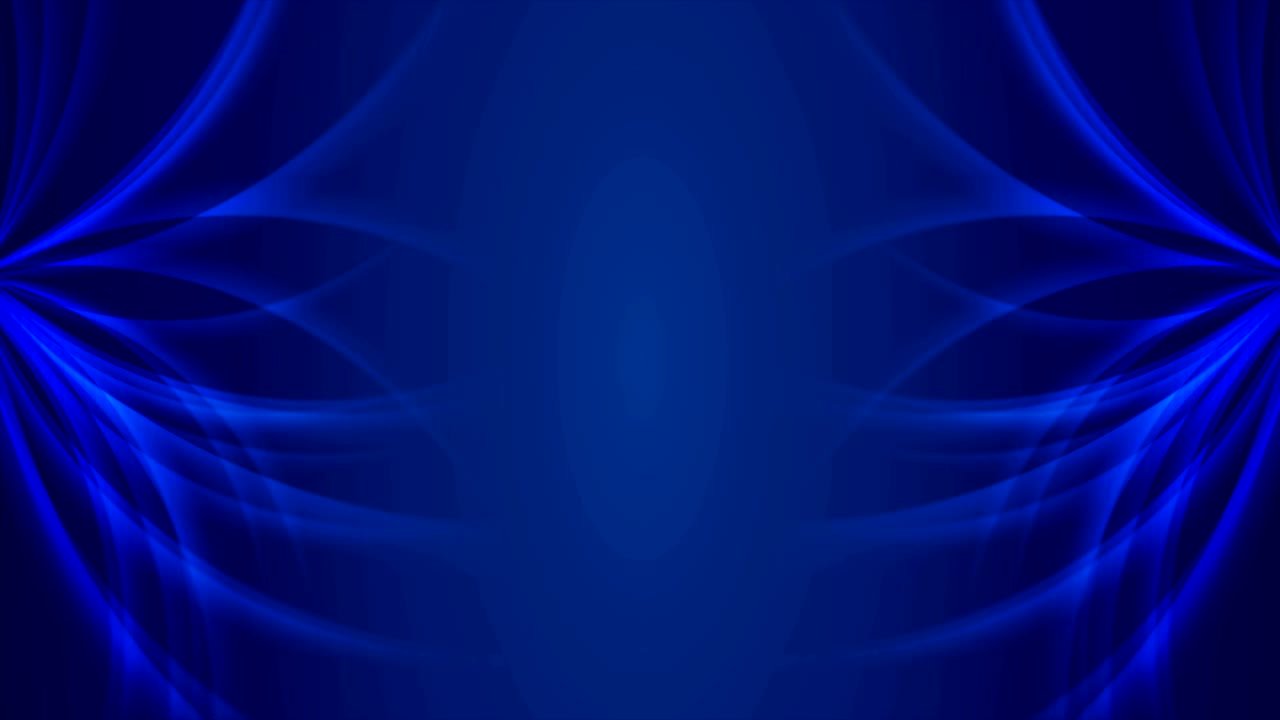 ondas azules oscuras y brillantes animación de video abstracta
