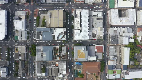 aerial view of a city block