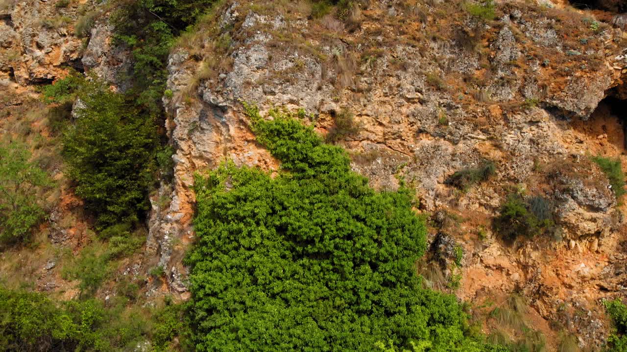 toma aérea de la costa de macedonia