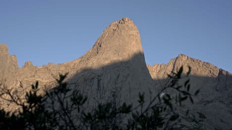 glow of light on stunning peaks and surrounding wilderness of cirque of the towers, wyoming