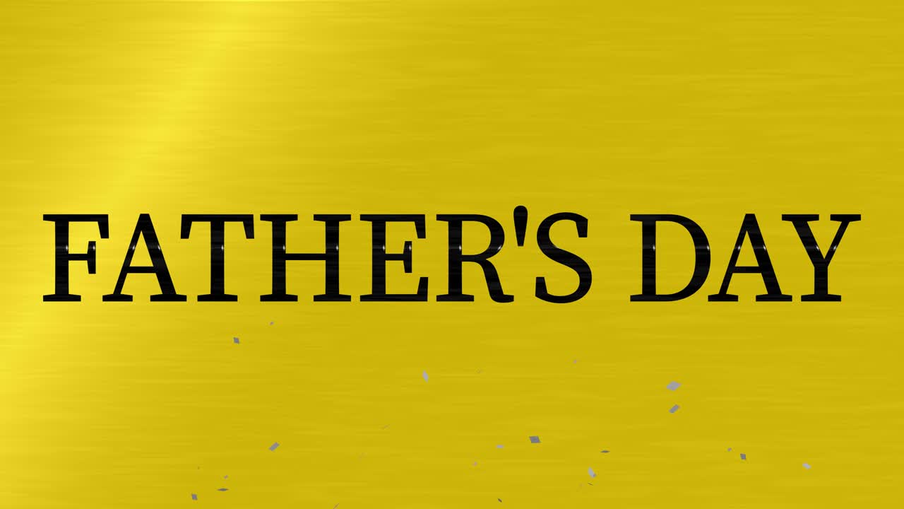 Grafica in movimento con messaggio e regalo per la Festa del Papà.